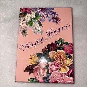 Vintage (1994) Victorian Bouquets Floral Die-Cut  (20) Note Cards